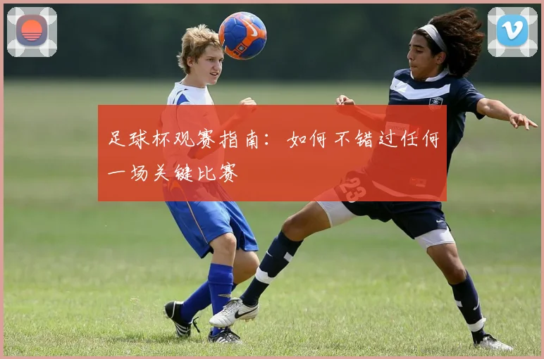 足球杯观赛指南：如何不错过任何一场关键比赛